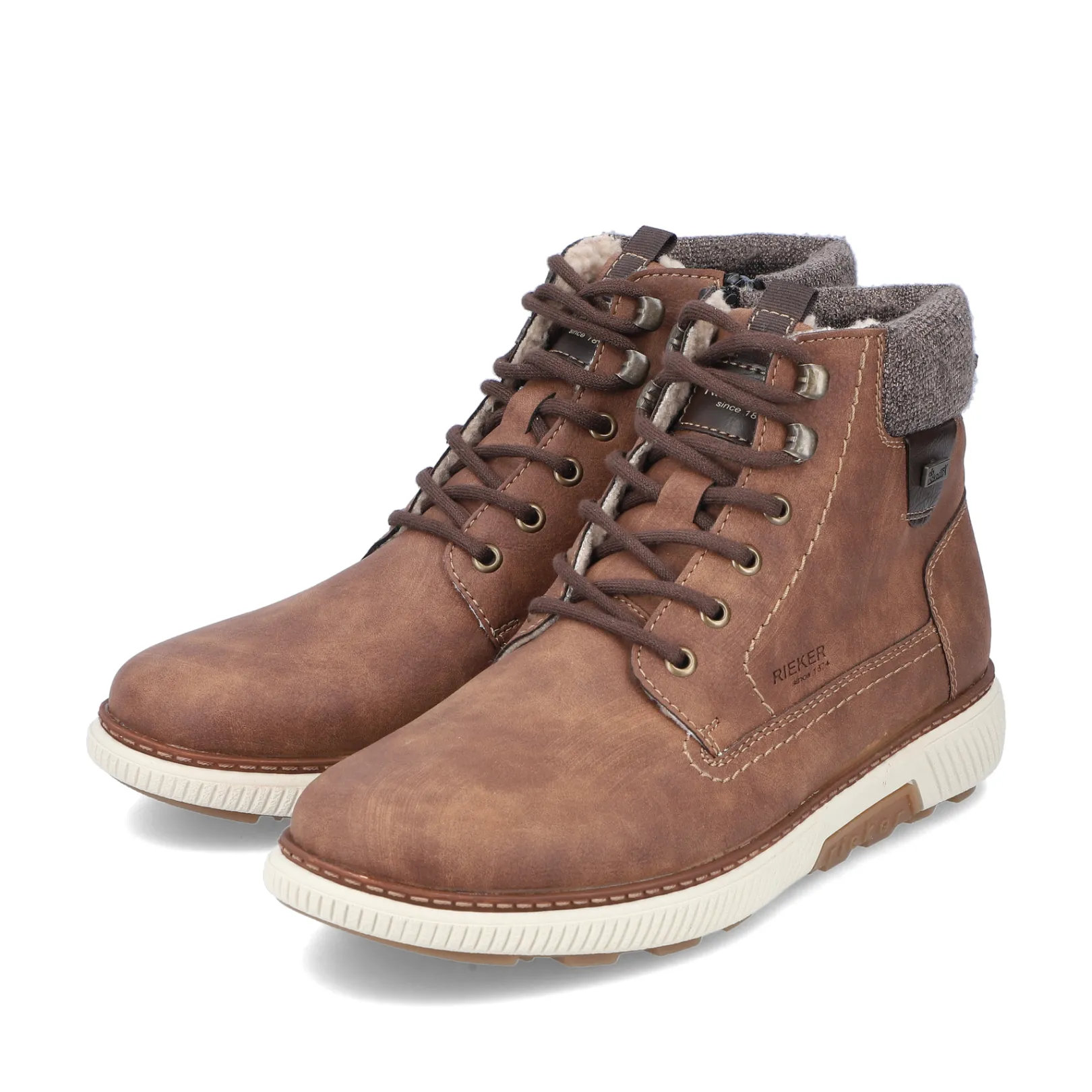 Rieker Boots<Herren Schnürstiefel zimt Braun