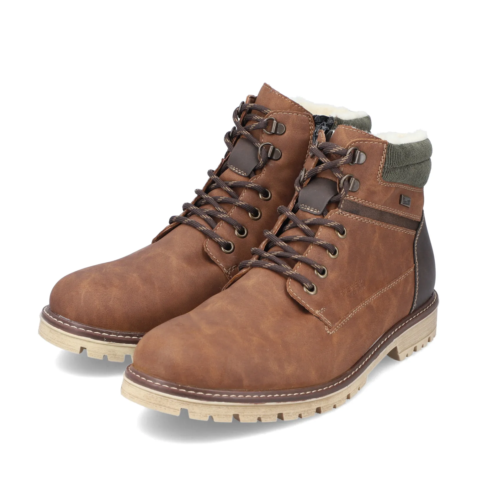 Rieker Boots<Herren Schnürstiefel zimt Braun