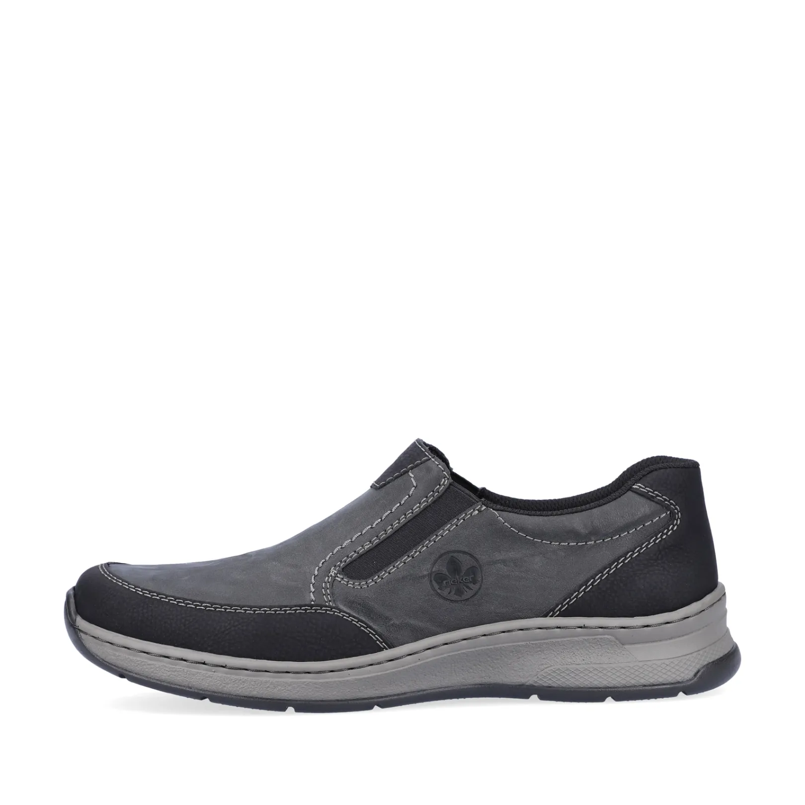 Rieker Halbschuhe & Slipper<Herren Slipper asphalt Schwarz