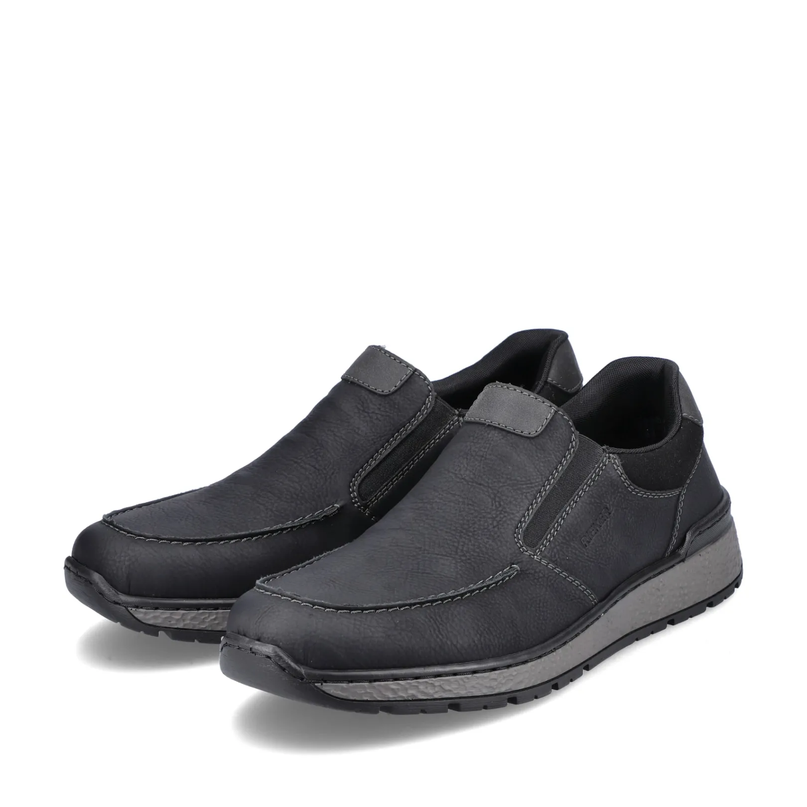 Rieker Halbschuhe & Slipper<Herren Slipper asphalt Schwarz