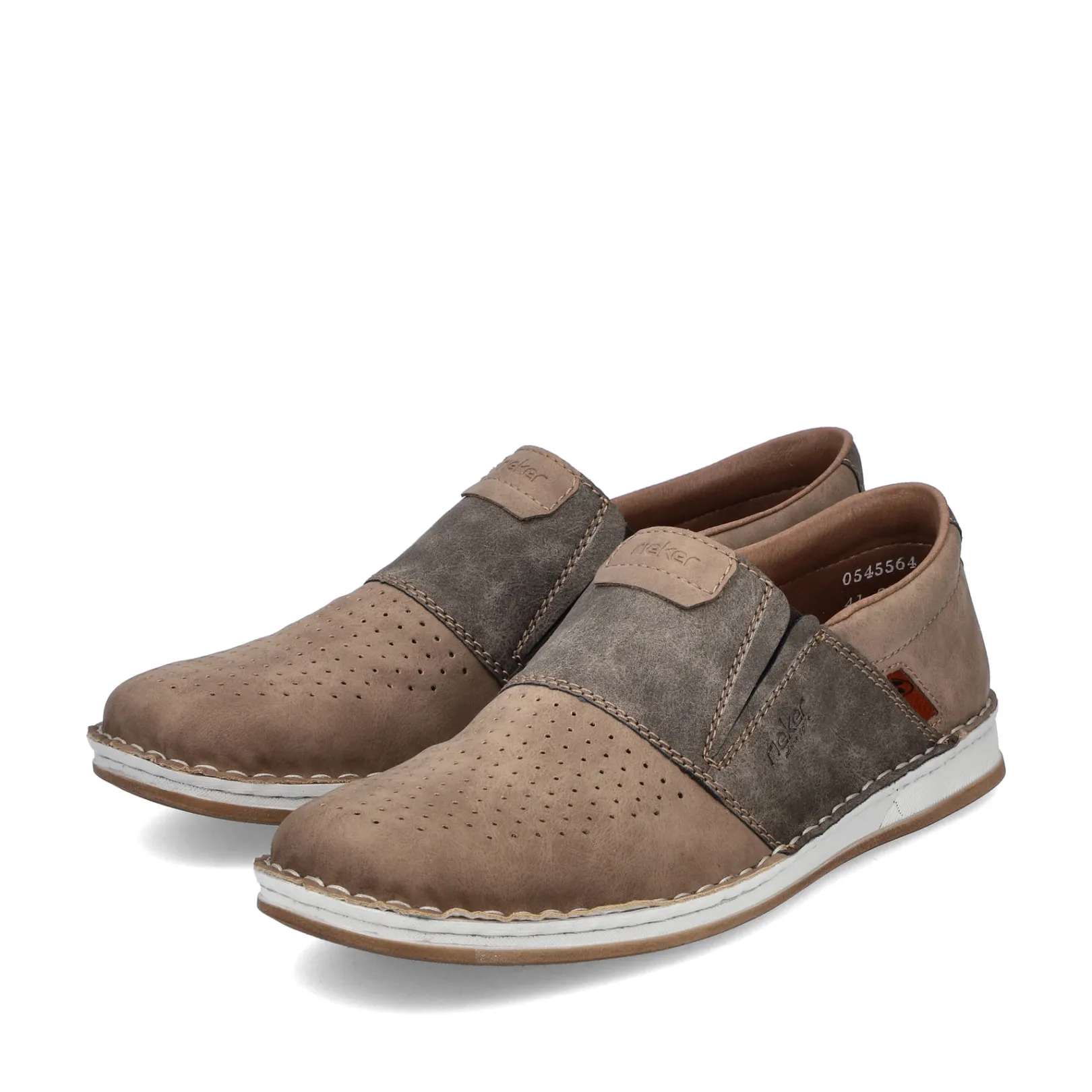 Rieker Halbschuhe & Slipper<Herren Slipper hell-steingrau Beige