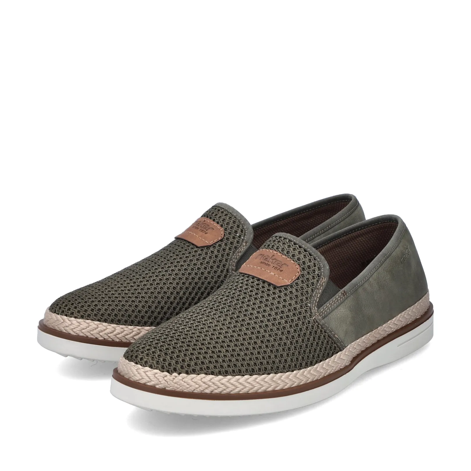 Rieker Halbschuhe & Slipper<Herren Slipper khaki- Grün