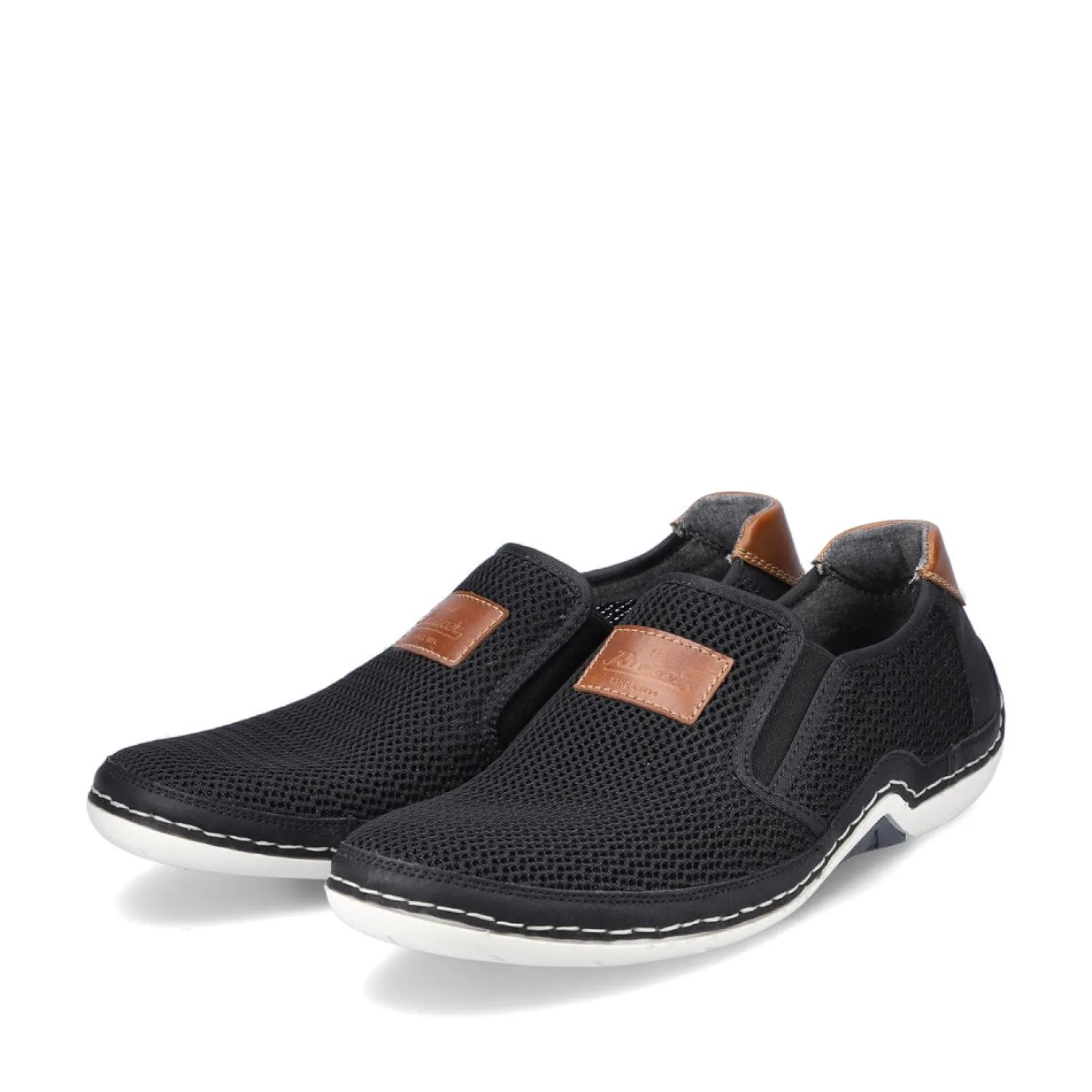 Rieker Halbschuhe & Slipper<Herren Slipper tief Schwarz