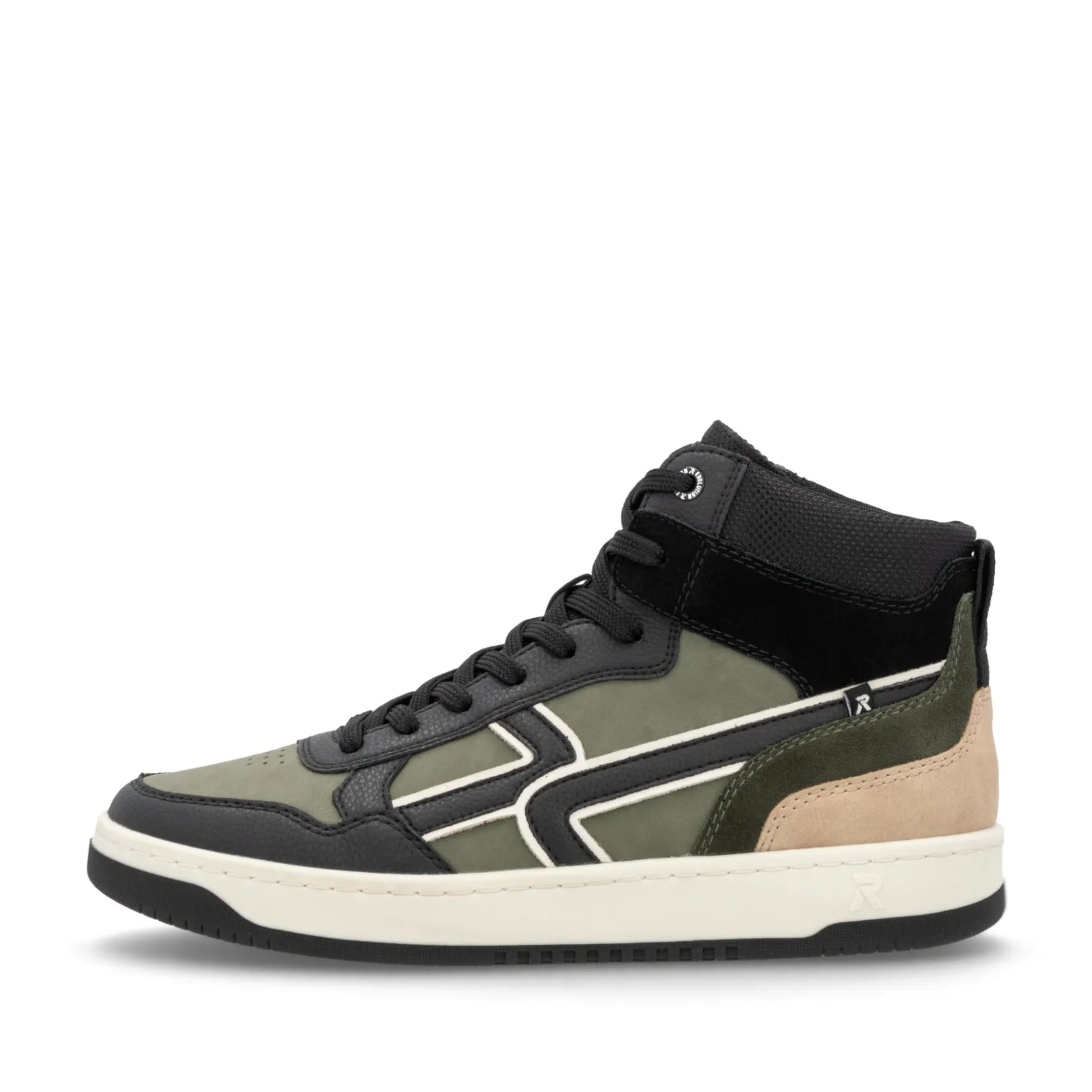 Rieker Sneaker<Herren Sneaker High khaki-schwarz Grün