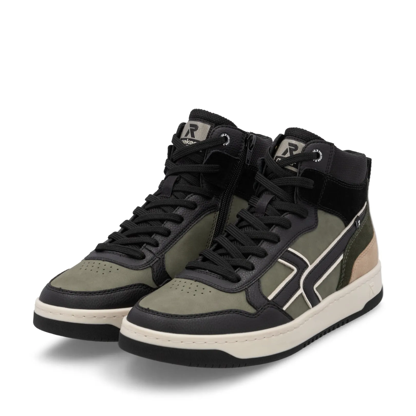 Rieker Sneaker<Herren Sneaker High khaki-schwarz Grün