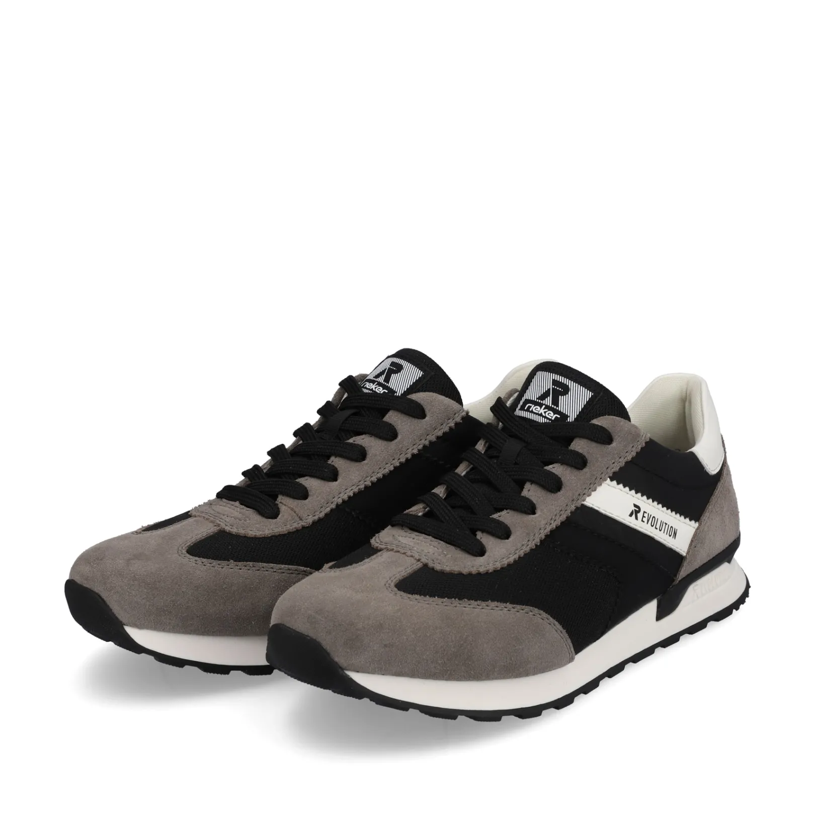 Rieker Sneaker<Herren Sneaker Low deep-black stone-grey Schwarz