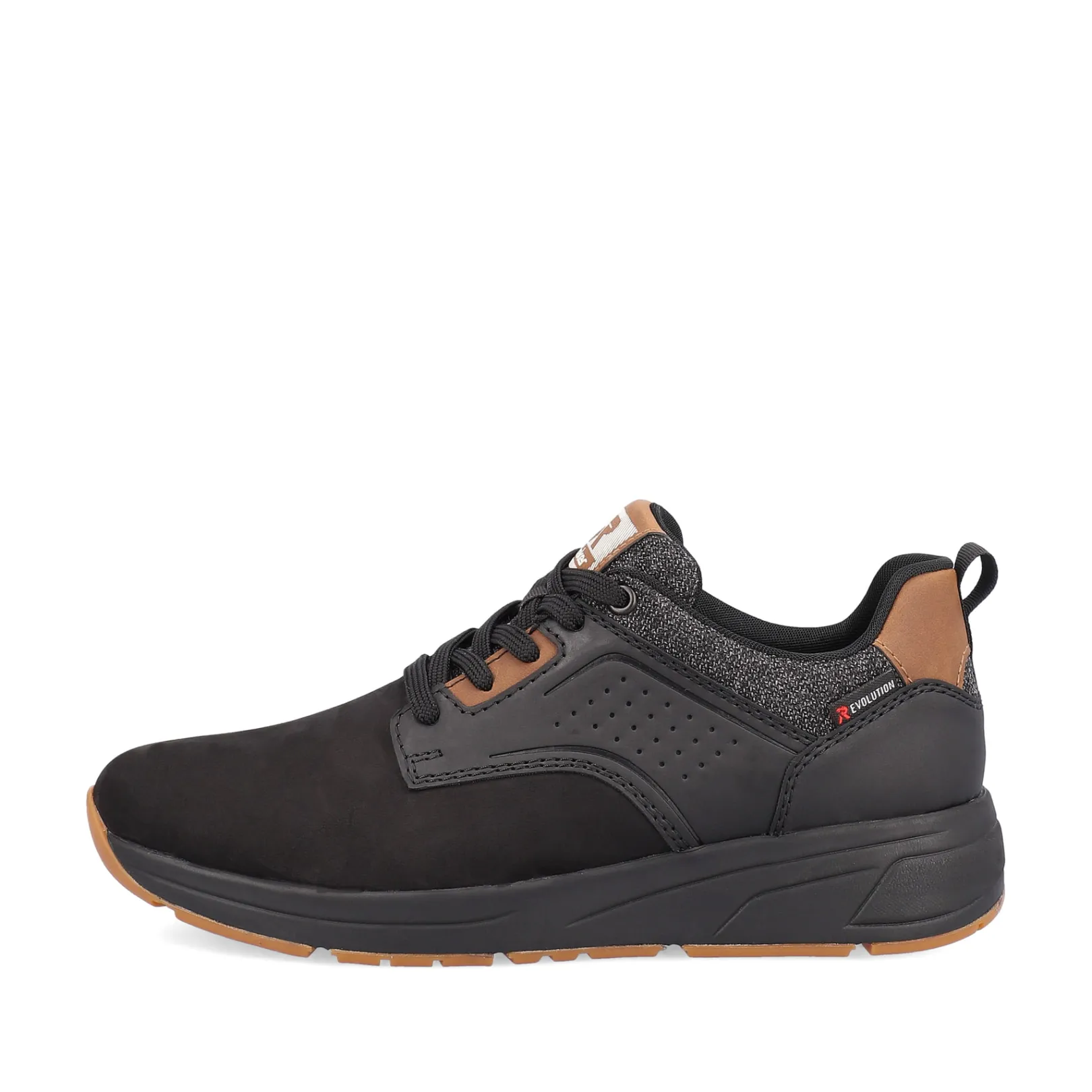 Rieker Sneaker<Herren Sneaker Low night-black wood-brown Schwarz