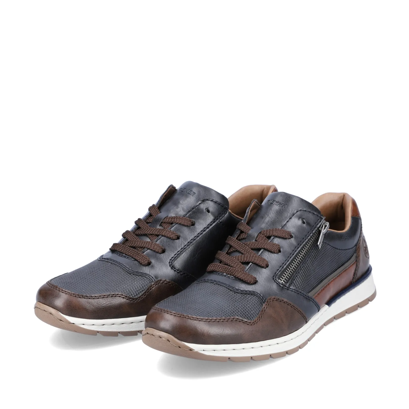 Rieker Sneaker<Herren Sneaker Low stahl-mokka Blau