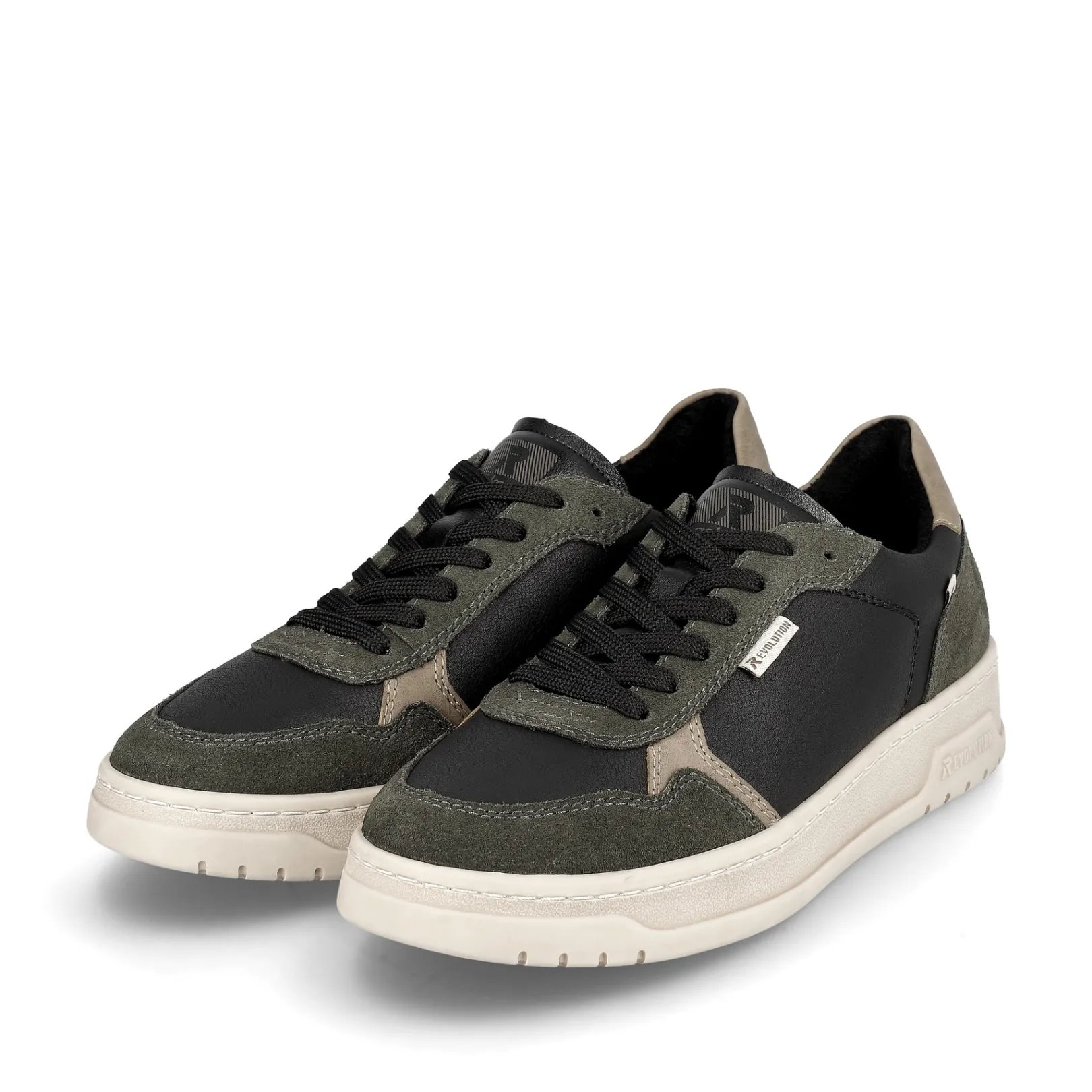 Rieker Sneaker<Herren Sneaker Low steel-black forest-green Schwarz