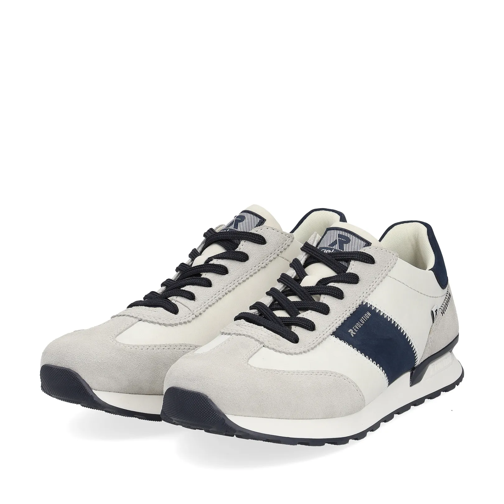 Rieker Sneaker<Herren Sneaker Low stone-grey creamy-white Grau