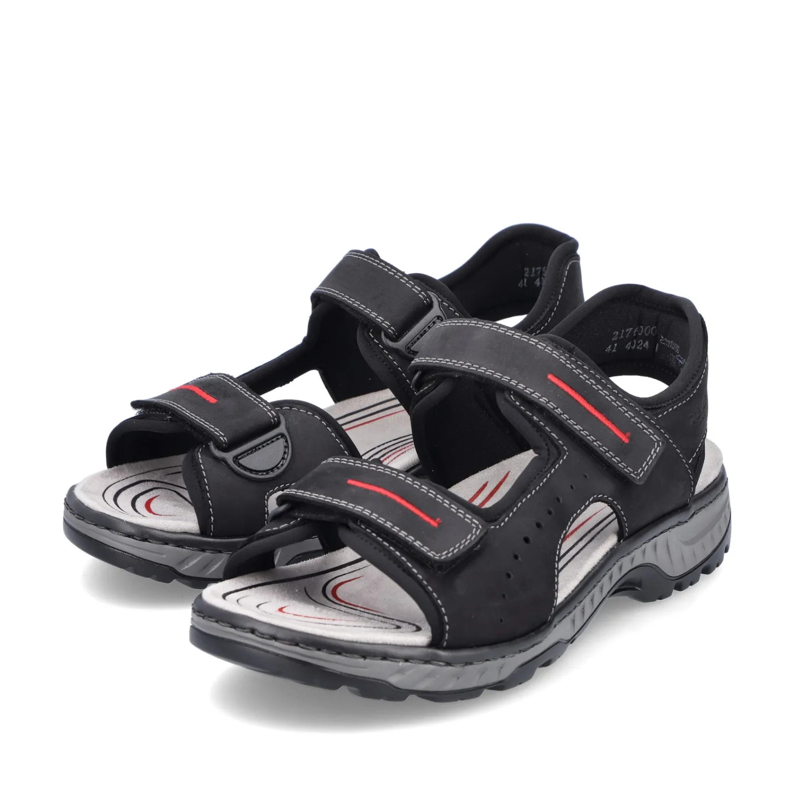 Rieker Sandalen<Herren Trekkingsandalen asphalt Schwarz