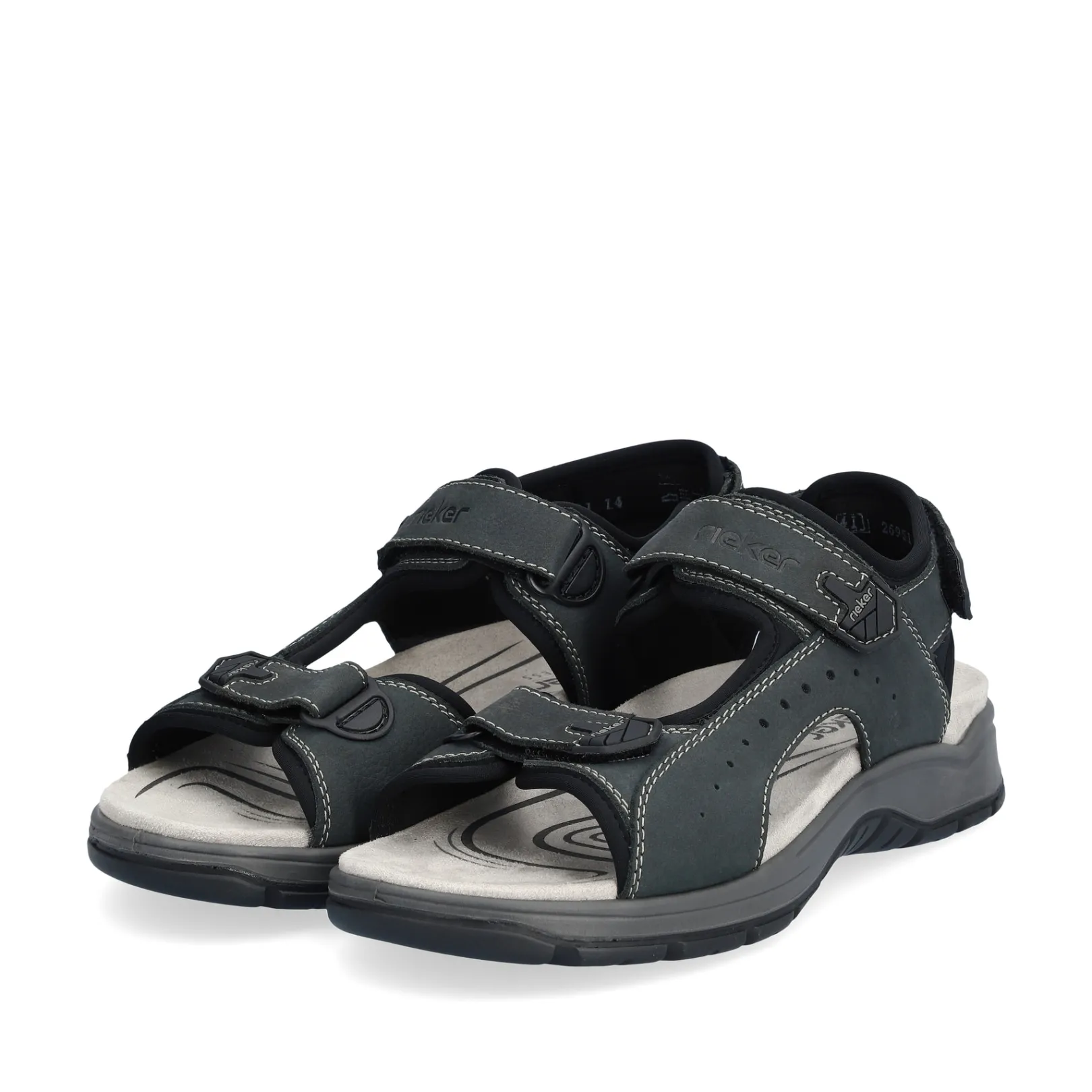 Rieker Sandalen<Herren Trekkingsandalen grau Blau