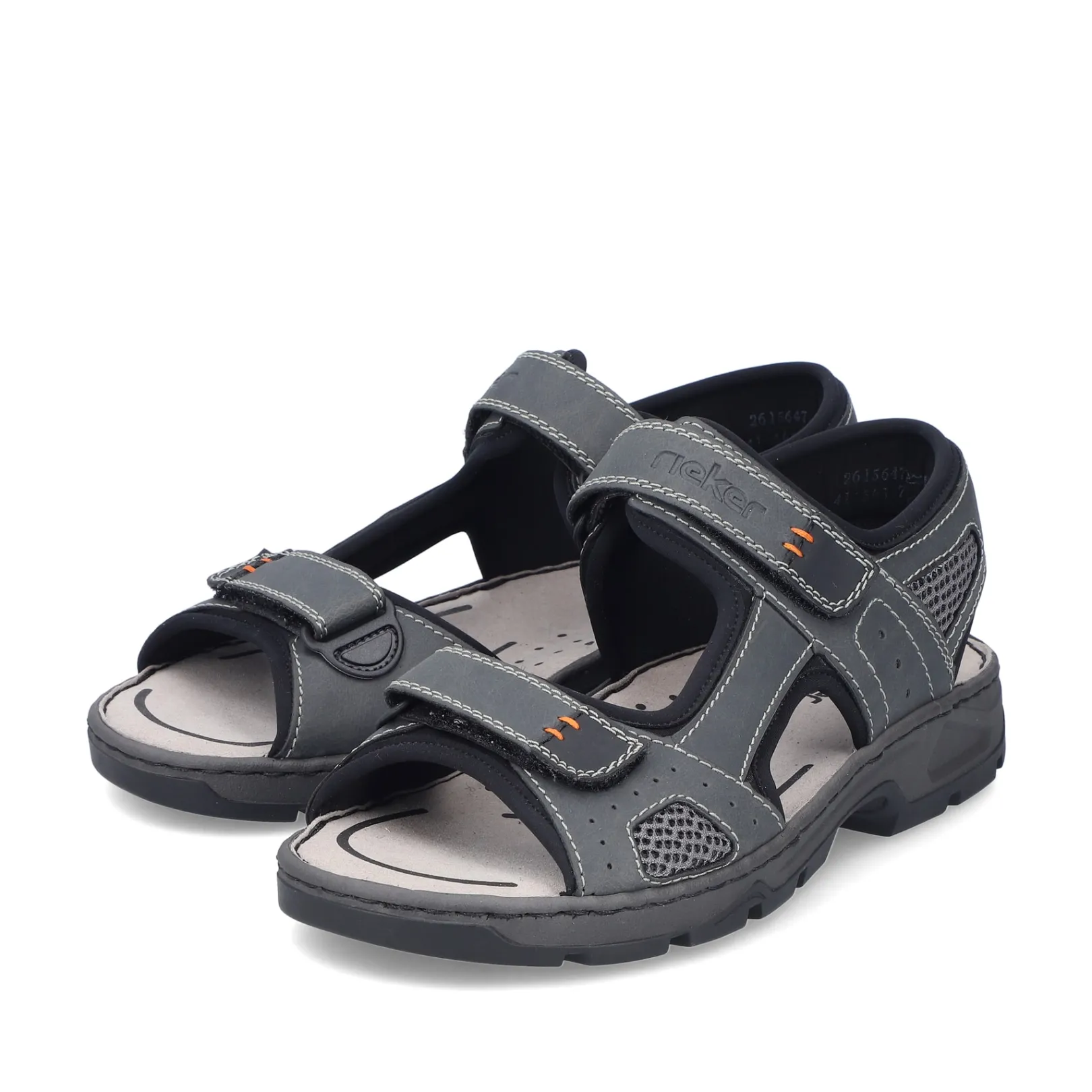 Rieker Sandalen<Herren Trekkingsandalen dunkel Grau