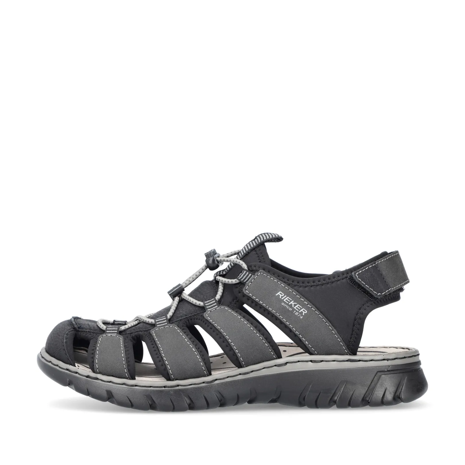 Rieker Sandalen<Herren Trekkingsandalen graphit Schwarz