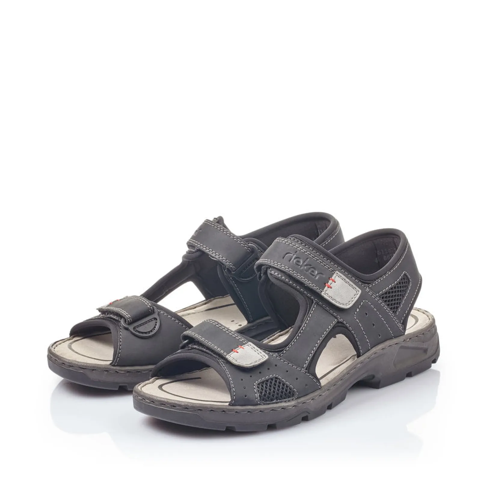 Rieker Sandalen<Herren Trekkingsandalen graphit Schwarz