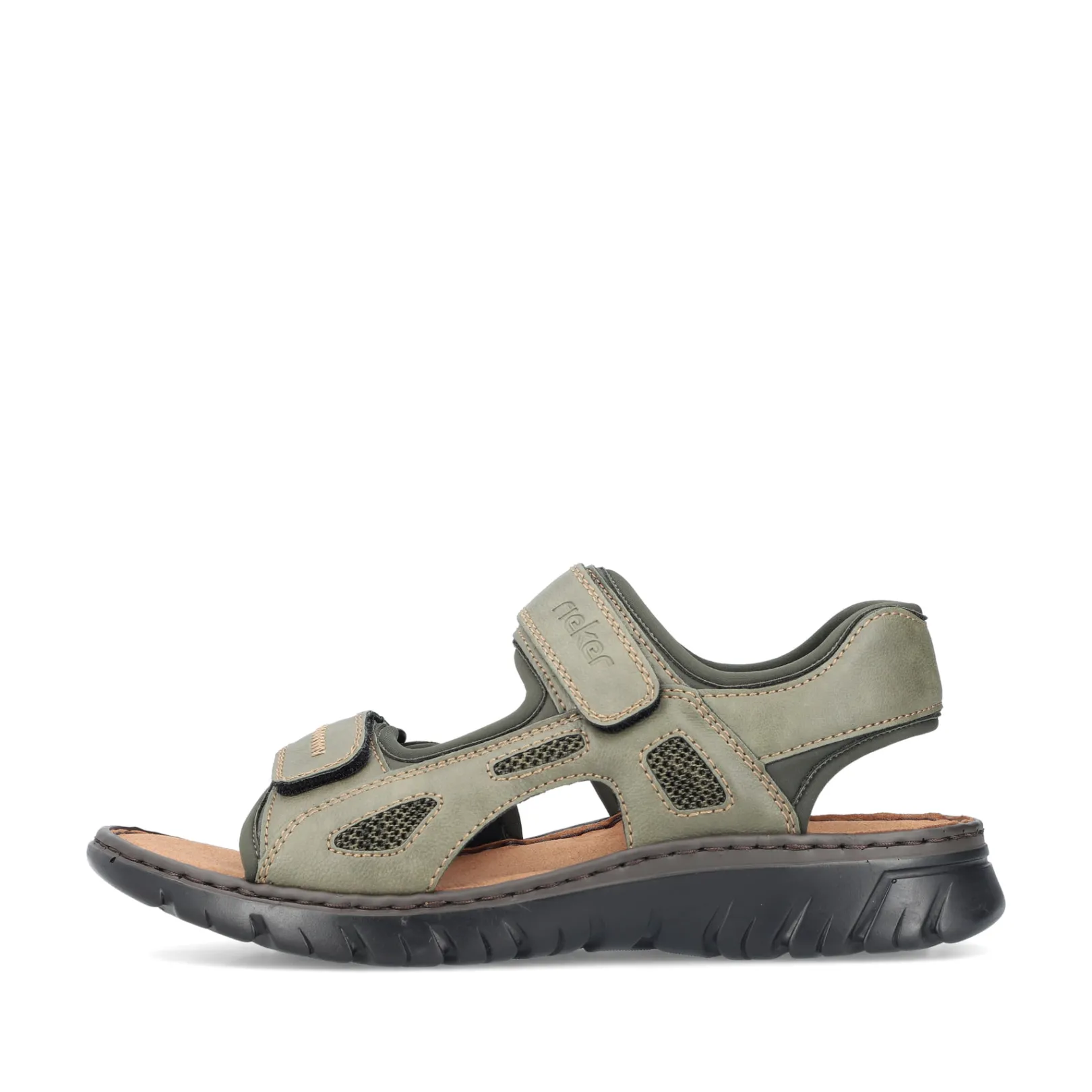 Rieker Sandalen<Herren Trekkingsandalen grau Grün