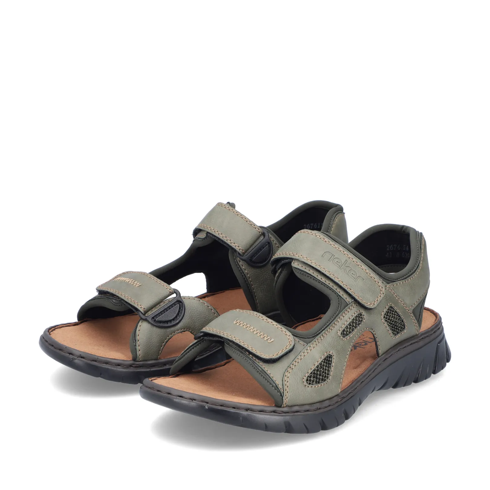 Rieker Sandalen<Herren Trekkingsandalen grau Grün