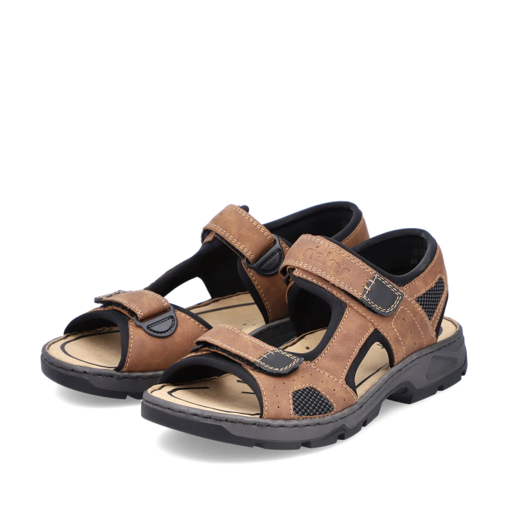 Rieker Sandalen<Herren Trekkingsandalen nuss Braun