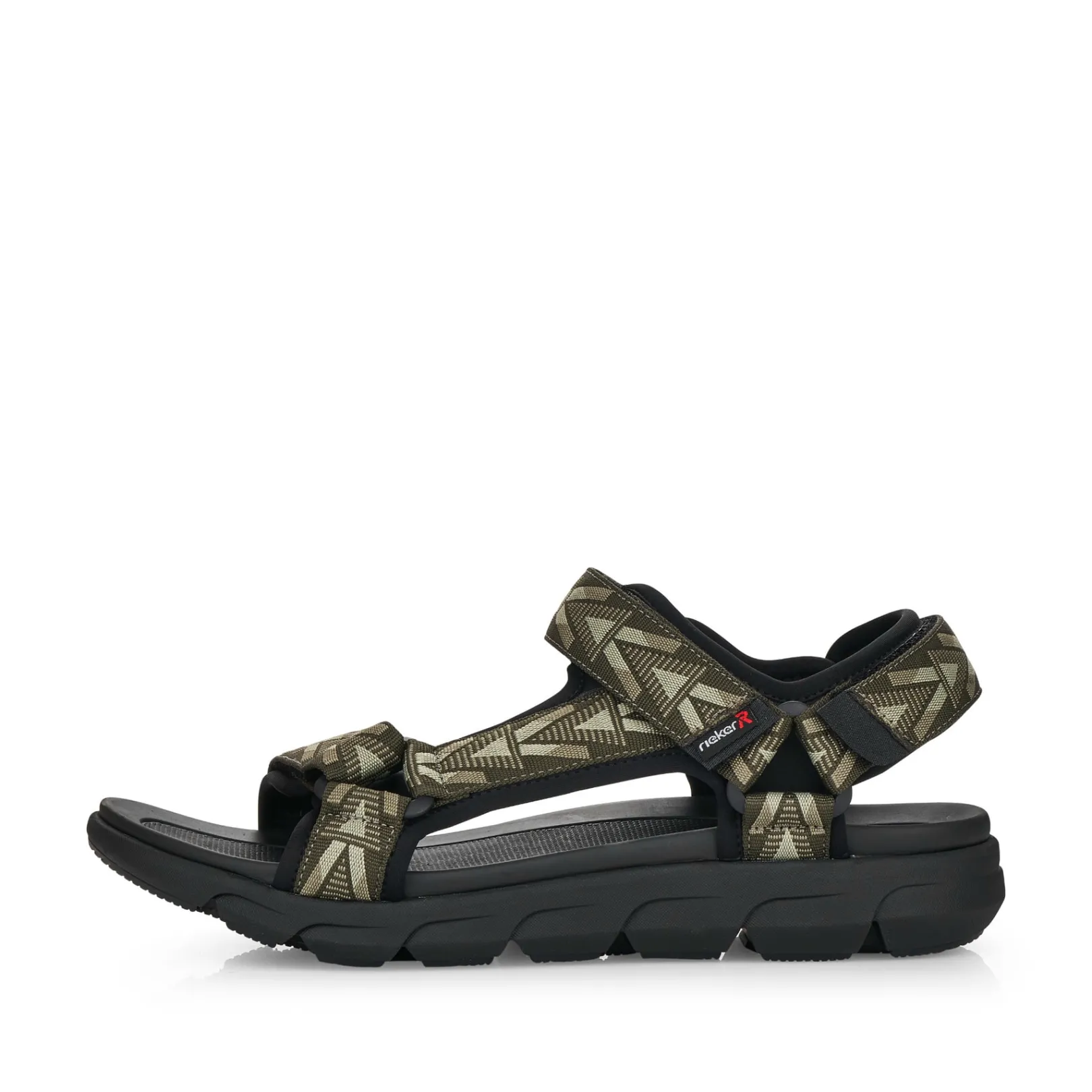 Rieker Sandalen<Herren Trekkingsandalen olive-green stone-grey Grün