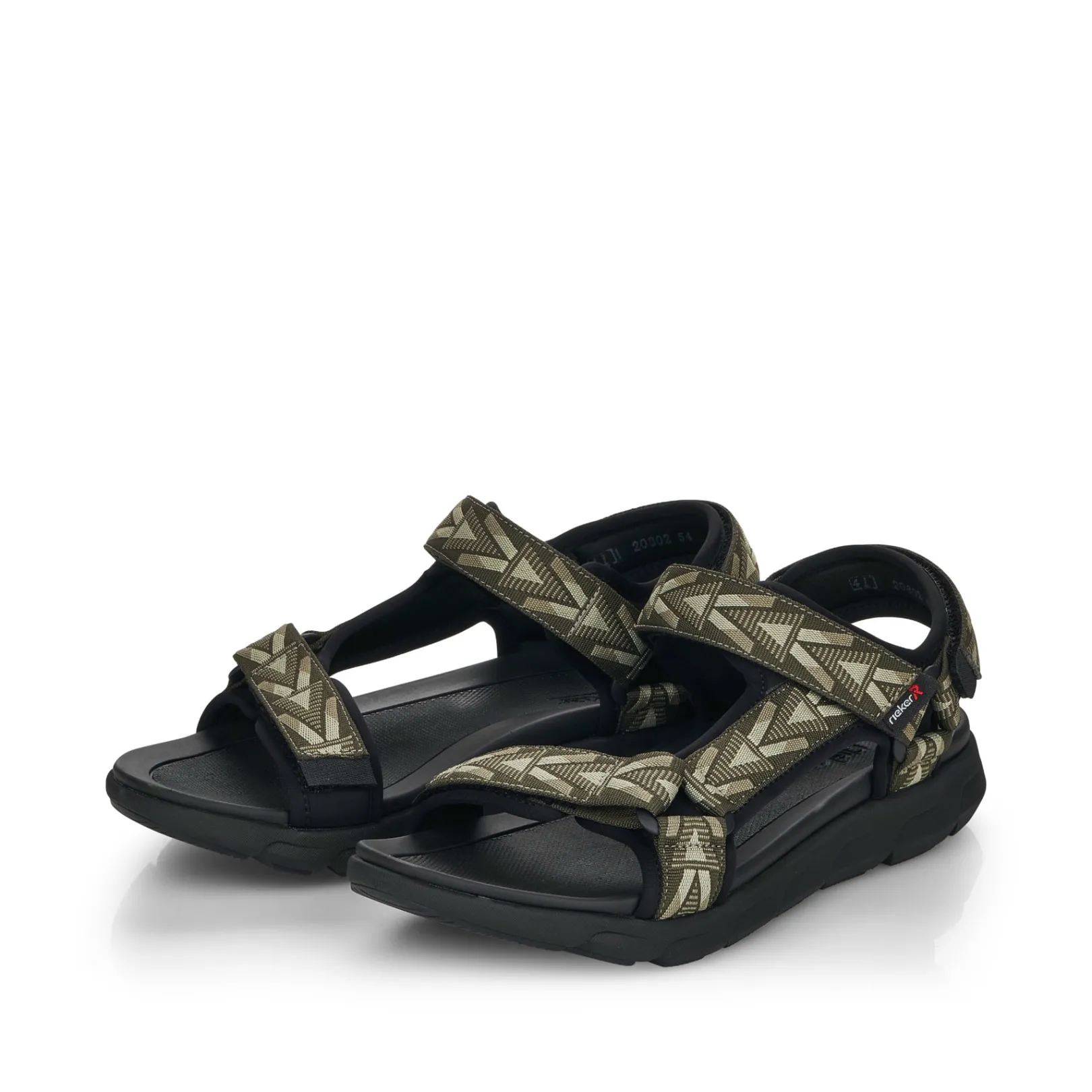 Rieker Sandalen<Herren Trekkingsandalen olive-green stone-grey Grün