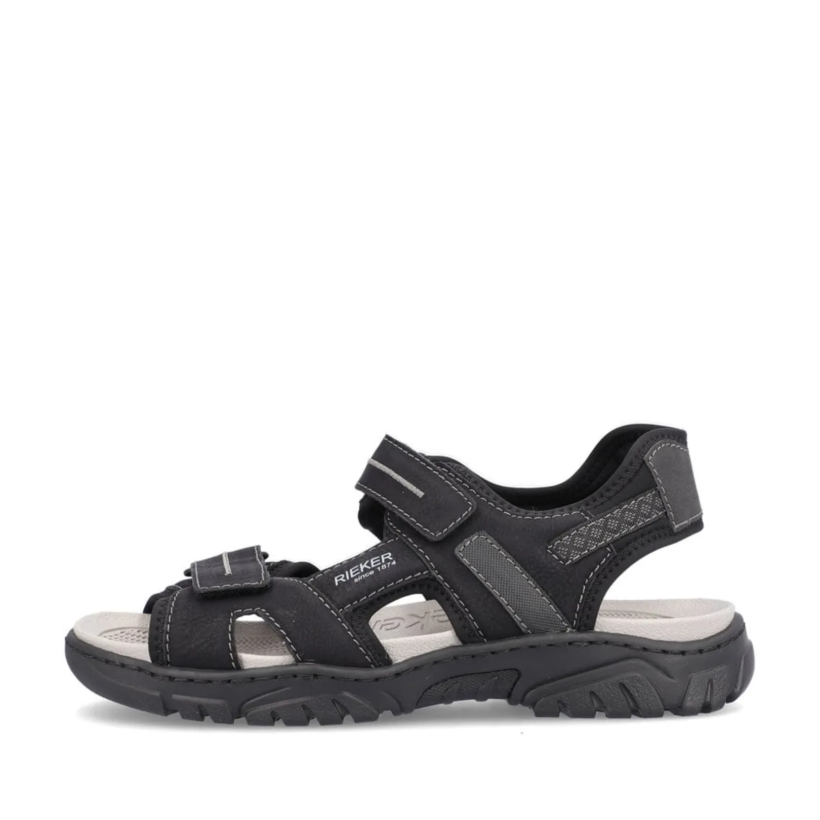 Rieker Sandalen<Herren Trekkingsandalen tief Schwarz