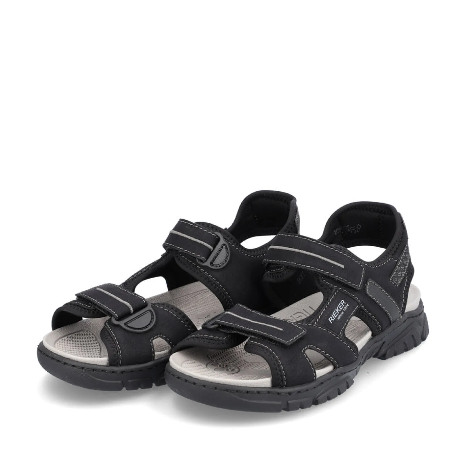 Rieker Sandalen<Herren Trekkingsandalen tief Schwarz