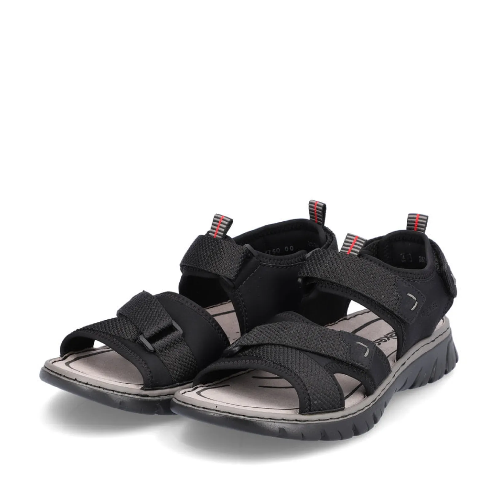 Rieker Sandalen<Herren Trekkingsandalen tief Schwarz