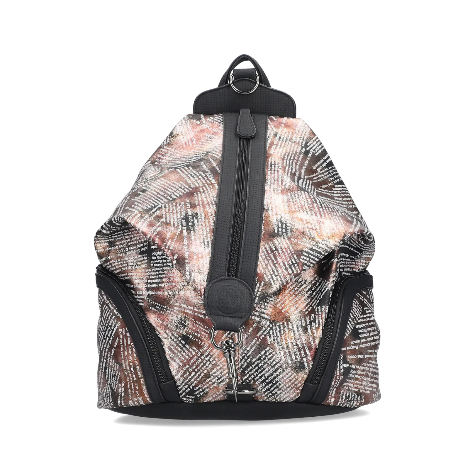 Rieker Rucksack<Rucksack rosa-orange- Metallic